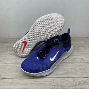 Nike Court Zoom NXT Blue Crimson Mens Tennis Shoes DH0219-400 Mens Size 9.5